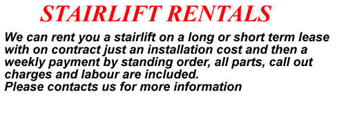 stairlift rentals